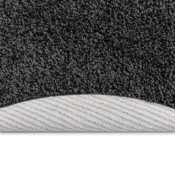 Berkfield Home Shaggy Rug with Latex Backing Dark Grey √∏160 cm - Size: Medium - thumbnail 5