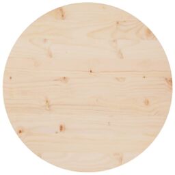 Berkfield Home Table Top Ã˜60x2.5 cm Solid Wood Pine in Brown - Size: 60x2.5 cm