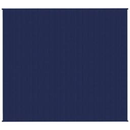 Berkfield Home Weighted Blanket Blue 200x230 cm 9 kg Fabric in Navy - thumbnail 3