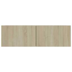Berkfield Home TV Cabinet Sonoma Oak 100x30x30 cm Engineered Wood in Light Tan - Size: 100 x 30 x 30 cm - thumbnail 6