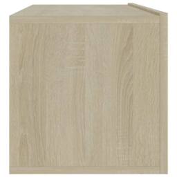 Berkfield Home TV Cabinet Sonoma Oak 100x30x30 cm Engineered Wood in Light Tan - Size: 100 x 30 x 30 cm - thumbnail 7
