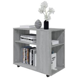 Berkfield Home Side Table Grey Sonoma 70x35x55 cm Engineered Wood - Size: 70 x 35 x 55 cm - thumbnail 4