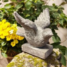 Minster Decorative Bird Ornament - Resin - L12 x W12 x H13 cm - Grey - Size: 1 Pack - thumbnail 2