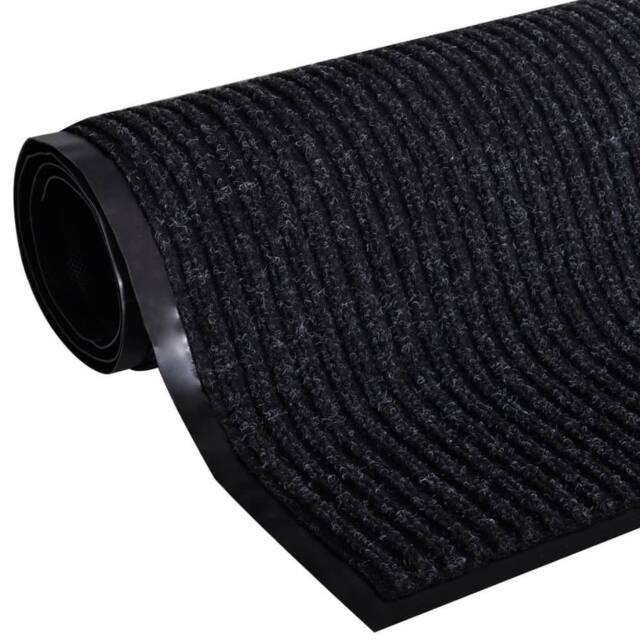 Berkfield Home Door Mat 90 x 60 cm Black PVC - image 1