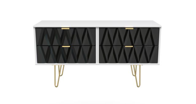Ready Assembled 2 U Dallas 4 Drawer Bed Box (Ready Assembled) in Black - image 1