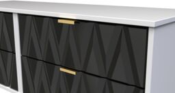 Ready Assembled 2 U Dallas 4 Drawer Bed Box (Ready Assembled) in Black - thumbnail 4