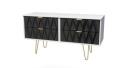 Ready Assembled 2 U Dallas 4 Drawer Bed Box (Ready Assembled) in Black - thumbnail 3