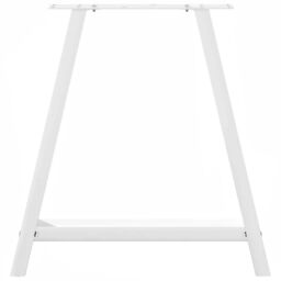 Berkfield Home Coffee Table Legs A-Shaped 2 pcs White¬†80x(72-73) cm Steel in White - thumbnail 5