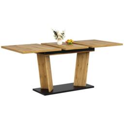 Matteo Modern Extendable Dining Table - Oak Effect Wood - Rectangular Table in Light Oak - thumbnail 9
