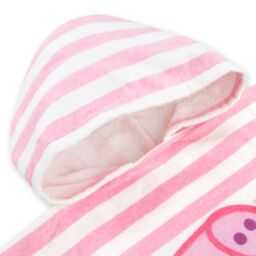 Peppa Pig Women's Striped Hooded Towel Poncho in Pink - thumbnail 4