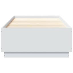 Berkfield Home Modern Bed Frame without Mattress White 100x200 cm - thumbnail 4