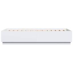 Berkfield Home Modern Bed Frame without Mattress White 100x200 cm - thumbnail 5