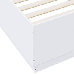 Berkfield Home Modern Bed Frame without Mattress White 100x200 cm - thumbnail 7