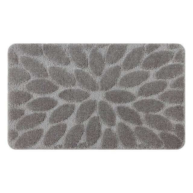 RugsX Dywaniki Łazienkowe Rug in Grey - Size: 50 cm x 80 cm - image 1