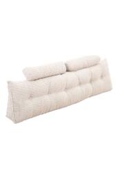Living and Home Triangle Wedge Headboard Pillow Backrest Support Cushion in Light Grey - thumbnail 6