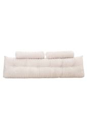 Living and Home Triangle Wedge Headboard Pillow Backrest Support Cushion in Light Grey - thumbnail 5