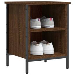 Berkfield Home Shoe Cabinet Brown Oak 38x35x50 cm Engineered Wood - Size: 38 x 35 x 50 cm - thumbnail 1