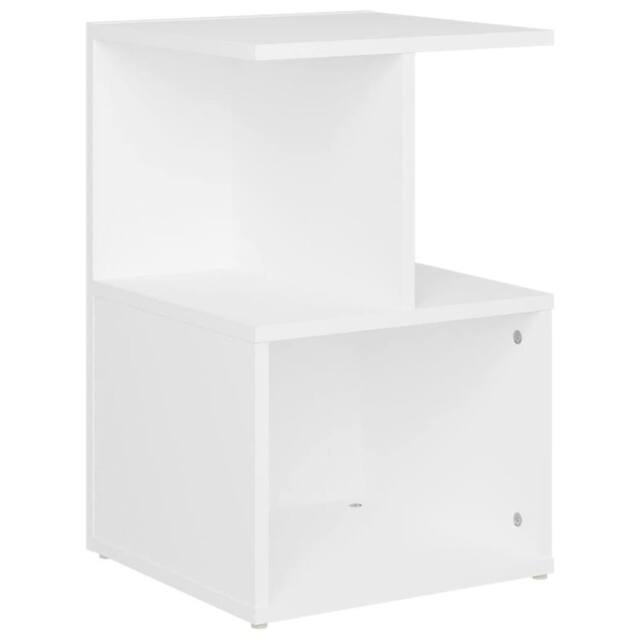 Berkfield Home Bedside Cabinet White 35x35x55 cm Engineered Wood - Size: 35 x 35 x 55 cm - image 1