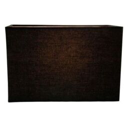 Happy Homewares Contemporary & Stylish Linen Fabric Lamp Shade in Black - Size: 12 inches - thumbnail 2