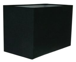 Happy Homewares Contemporary & Stylish Linen Fabric Lamp Shade in Black - Size: 12 inches - thumbnail 3