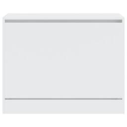 Berkfield Home Shoe Cabinet White 80x34x63 cm Engineered Wood - Size: 80 x 34 x 63 cm - thumbnail 5