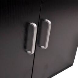 Berkfield Home Nine Piece Bathroom Furniture & Basin Set Black - thumbnail 6