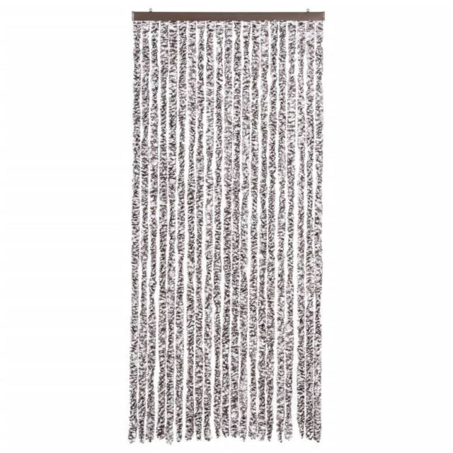 Berkfield Home Insect Curtain Brown & Beige 90x200 cm Chenille - image 1