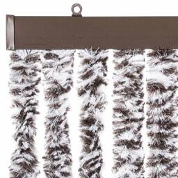 Berkfield Home Insect Curtain Brown & Beige 90x200 cm Chenille - thumbnail 4