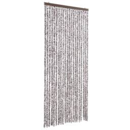 Berkfield Home Insect Curtain Brown & Beige 90x200 cm Chenille - thumbnail 3