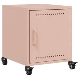 Berkfield Home Bedside Cabinets 2 pcs Pink 36x39x43.5 cm Steel - thumbnail 5