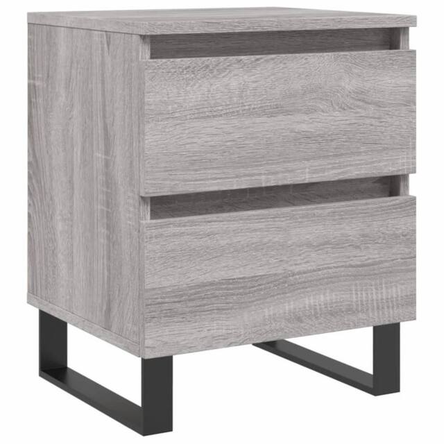 Berkfield Home Bedside Cabinet Grey Sonoma 40x35x50 cm Engineered Wood - Size: 40 x 35 x 50 cm - image 1