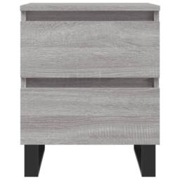 Berkfield Home Bedside Cabinet Grey Sonoma 40x35x50 cm Engineered Wood - Size: 40 x 35 x 50 cm - thumbnail 5