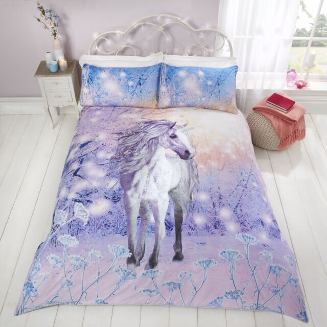 Rapport Home Magical Unicorn Duvet Cover Set with Pillowcase - Size: King - image 1