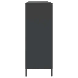 Berkfield Home Sideboard Black 135x39x103.5 cm Cold-rolled Steel - thumbnail 6