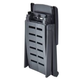 Berkfield Home Comfortable Folding Sun Lounger Plastic Anthracite in Dark Grey - thumbnail 7