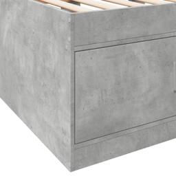 Berkfield Home Versatile Daybed with Drawers without Mattress Concrete Grey 90x200 cm - thumbnail 8