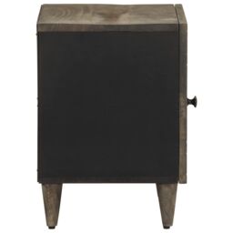 Berkfield Home Bedside Cabinets 2 pcs Light Grey 40x33x46 cm Solid Wood Mango - Size: 40 x 33 x 46 cm - thumbnail 5