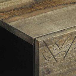 Berkfield Home Bedside Cabinets 2 pcs Light Grey 40x33x46 cm Solid Wood Mango - Size: 40 x 33 x 46 cm - thumbnail 8