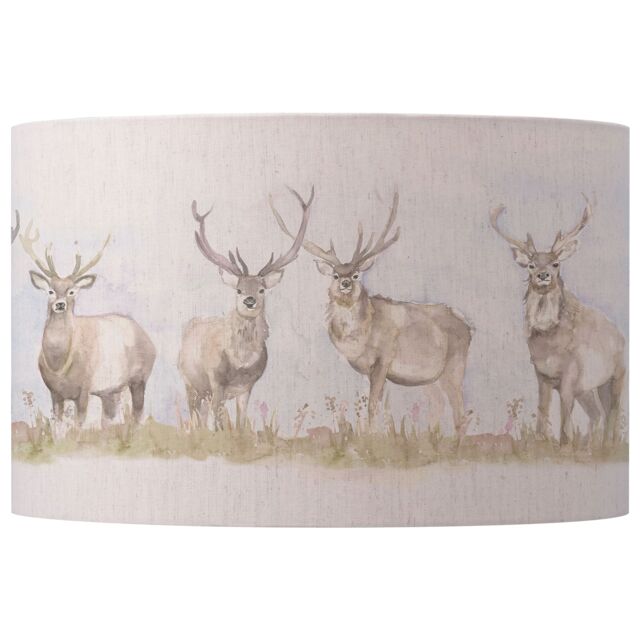 Voyage Maison Moorland Stag Eva Animal Lampshade in Light Beige - image 1