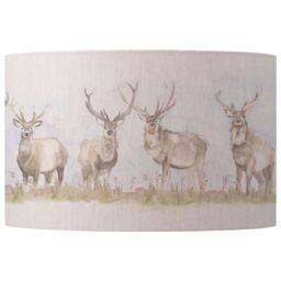 Voyage Maison Moorland Stag Eva Animal Lampshade in Light Beige - thumbnail 1