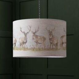 Voyage Maison Moorland Stag Eva Animal Lampshade in Light Beige - thumbnail 2