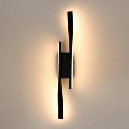 Goeco Indoor LED Wall Light, 16W, Minimalist Design Modern, Black Line 3000K - thumbnail 1