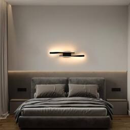 Goeco Indoor LED Wall Light, 16W, Minimalist Design Modern, Black Line 3000K - thumbnail 2