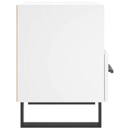 Berkfield Home Bedside Cabinet White 40x35x47.5 cm Engineered Wood - thumbnail 5