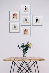 nielsen 6 piece Ongar Wooden Picture Frame Set 30x30cm in White - Size: 30x30 cm - thumbnail 2