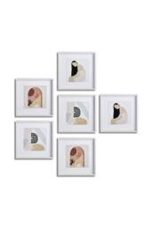 nielsen 6 piece Ongar Wooden Picture Frame Set 30x30cm in White - Size: 30x30 cm - thumbnail 1