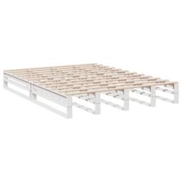 Berkfield Home Decorative Bookcase Bed without Mattress White 135x190cm Solid Wo - Size: 135x190 cm - thumbnail 9