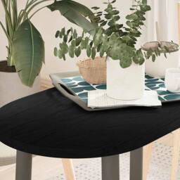 Berkfield Home Table Top Dark Brown 80x40x2 cm Solid Wood Oak Oval - Size: 80 x 40 x 2 cm - thumbnail 2