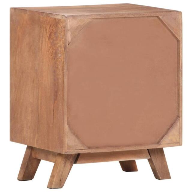 Berkfield Home Beautiful Bedside Cabinet 40x30x50 cm Solid Mango Wood in Brown - Size: 40 x 30 x 50 cm - image 1
