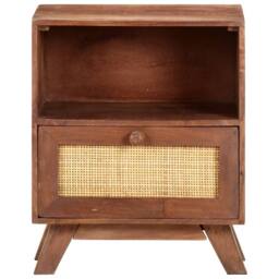 Berkfield Home Beautiful Bedside Cabinet 40x30x50 cm Solid Mango Wood in Brown - Size: 40 x 30 x 50 cm - thumbnail 3